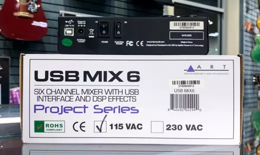 Store Special Product - ART Pro Audio - 6 Channel USB Recording Mixer w/Fx